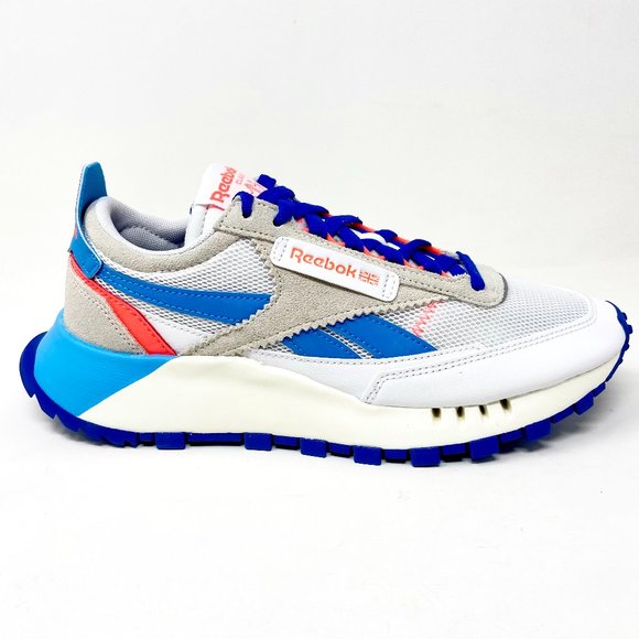 Reebok Classic Leather Legacy White Court Blue Mens Trainer Sneakers FY7750 - Picture 1 of 5
